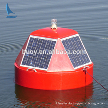 1.5m Polyurea hydrological monitoring buoy with solar panel online shopping